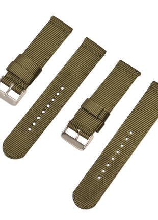 Solid Nylon Canvas Watch Strap