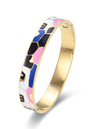 Stainless Steel and Enamel Bangles