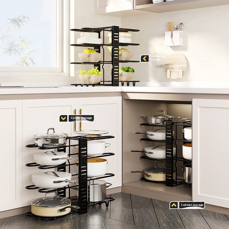 Removable Folding Multi-functional Kitchen Rack