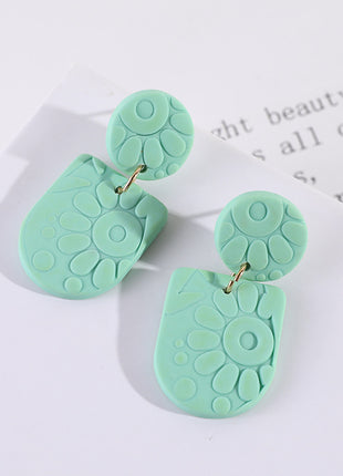 Embossed Sunflower Earrings