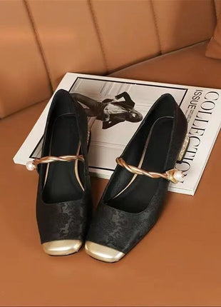 New Retro Easy Matching French Low-cut Heels