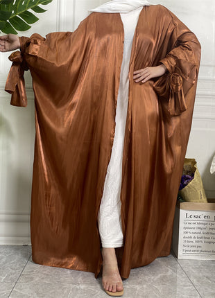 Leisure Fashionista Satin Abaya