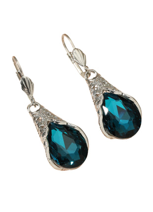 Blue Water Drop Earring