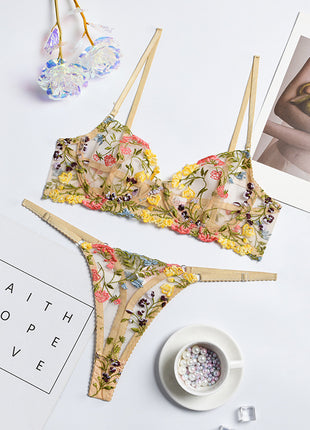 Stitching Lace-up Two-piece Set