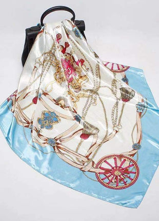 Digital Printed Square Silk Scarf