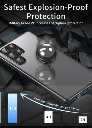 Samsung S 21/22/24 Double-Side Metal Magnetic Phone Case