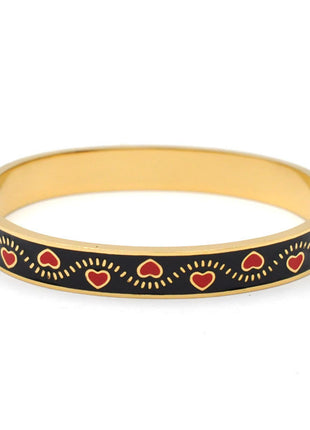 Stainless Steel and Enamel Bangles