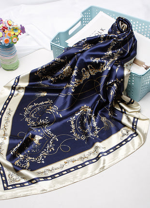 High-end Versatile Vintage Printed Workplace Scarf