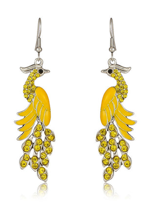 Retro Peacock Earrings