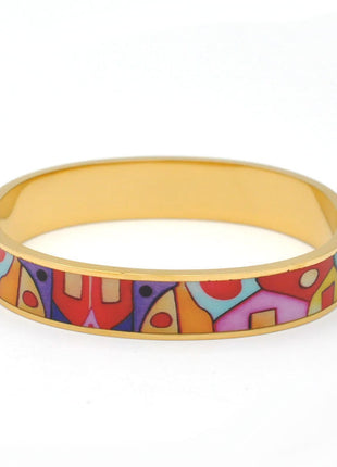 Stainless Steel and Enamel Bangles