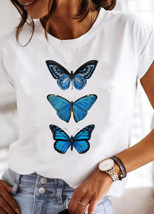 Crew Neck Casual Printed T-shirt