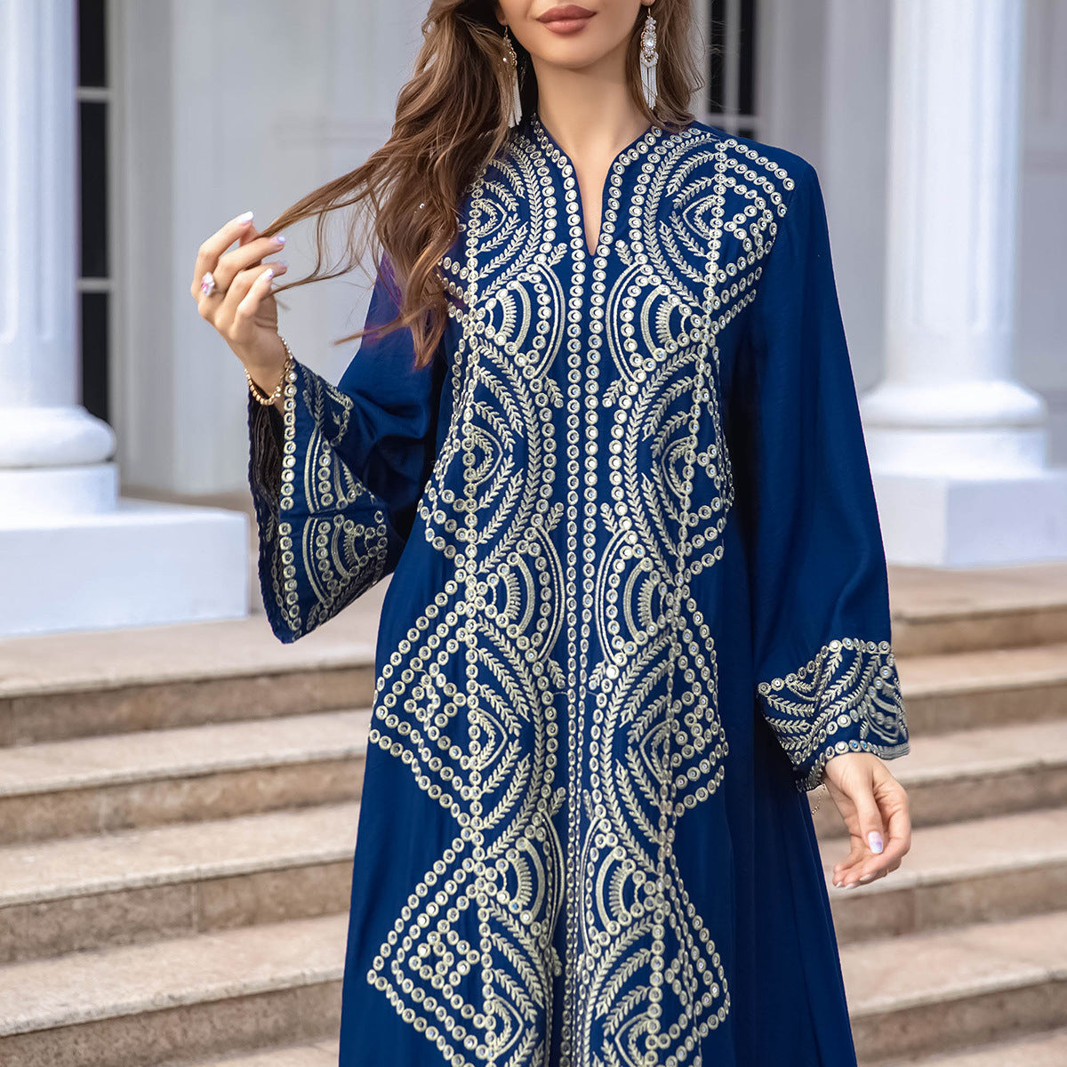 Sequined Embroidery Dress