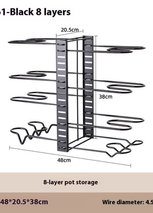 Removable Folding Multi-functional Kitchen Rack