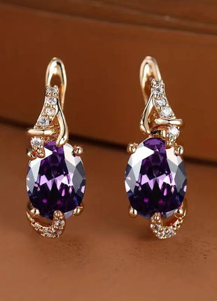 Finely Inlaid Stud Earrings