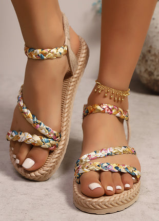 Thin Strap Cloth Sandals