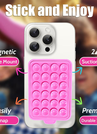 iPhone Magnetic Silica Gel Sucker – Strong Grip, Non-Slip