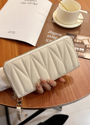 Rhombus Long Zip Purse