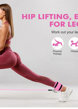 Ankle Strap Resistance Bands Hip Leg Strength Pull Rope Fitness Elastic Training Home Yoga Pilate Crossfit Workout Gym Equipment