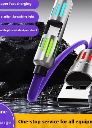 4in1 Indicator Light Mobile Phone Charging Cable 240W Light Column