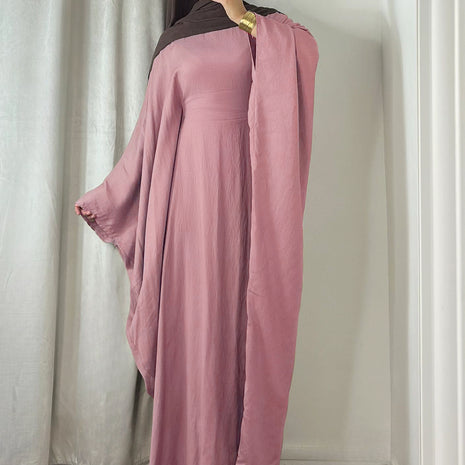 Waist-tight Batwing Sleeve Abaya