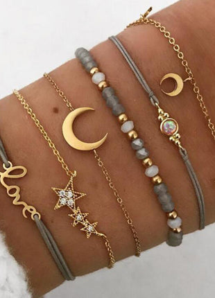 Diamond Bracelet Set Of 7 Pieces