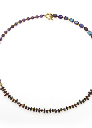 Amethyst Round Beads Stone Bracelet