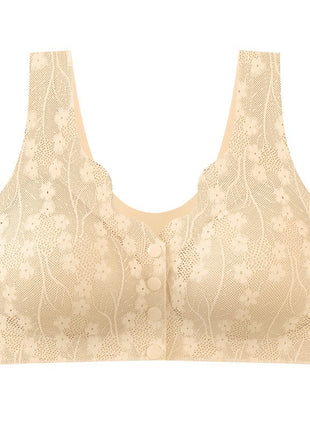 Seamless Front Buckle Underwear Plus Size Bra