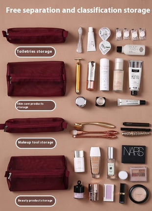 Split 4-in-1 Multi-Functional Travel Cosmetic Bag