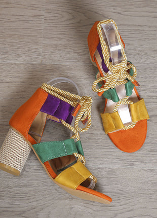 Chunky Strap High Heels