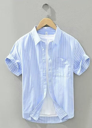 Summer Japanese Tie-dye Printed Short-sleeved Shirt
