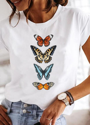 Crew Neck Casual Printed T-shirt