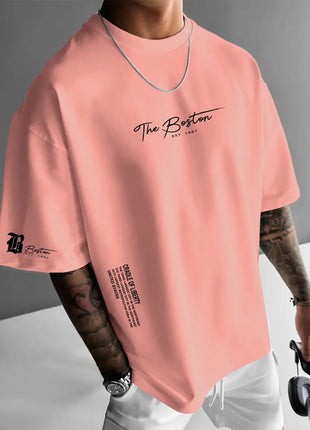 Round Neck Loose Casual Short Sleeve