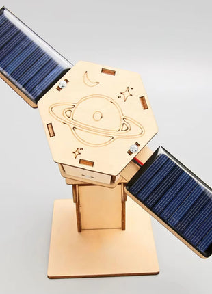 Diy Technology Small Production Stem Experimental Teaching Aids Space Model Artificial Satellite Educational Toys Solar Power Toy Kit Science