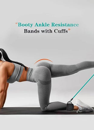 Ankle Strap Resistance Bands Hip Leg Strength Pull Rope Fitness Elastic Training Home Yoga Pilate Crossfit Workout Gym Equipment