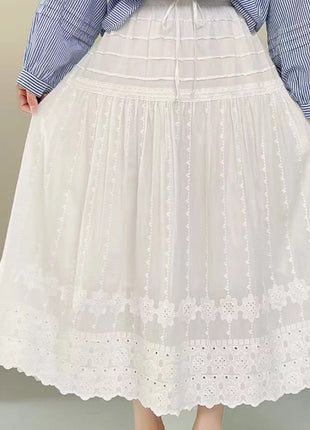 French Sweet A- Line High Waist Slimming Skirt