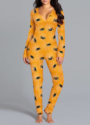 Halloween Long Sleeve One Piece Pyjamas