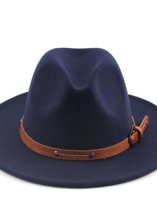 Flat Woolen Top Jazz Hat
