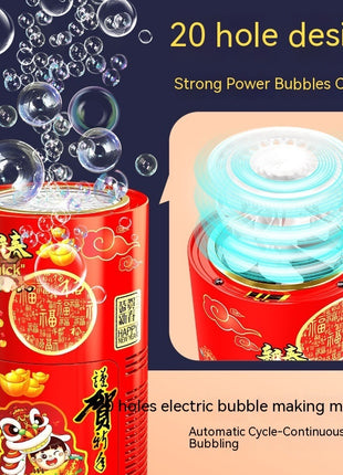Automatic Bubble Fireworks Machine Toys