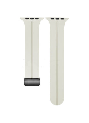 Magnetic Suction Folding Buckle Silicone Applicable to Apple Watch
