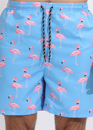 Blue flamingo Beach Shorts