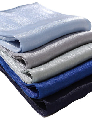 Breathable Cool Island Satin Smooth Silk Toe Scarf