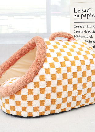 Semi-enclosed Pet House Bed Thick & Warm Four Seasons Universal