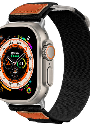 Applicable for Apple Watch Nylon Woven Leather Strap