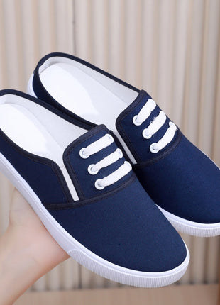 Slip-on Canvas Mule