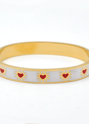 Stainless Steel and Enamel Bangles