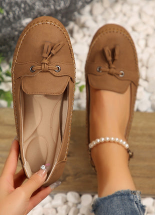 Round Head Loafers Non-slip Soft Comfortable Shoes
