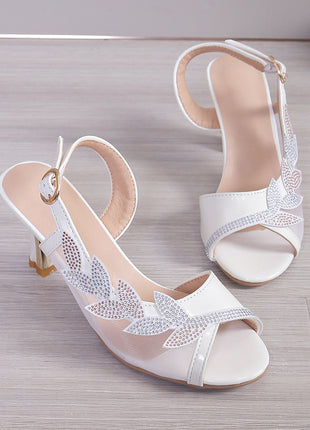 Summer Rhinestone High Stiletto Heel