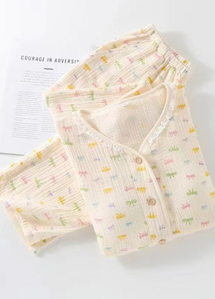 Collarless Cotton Pyjamas