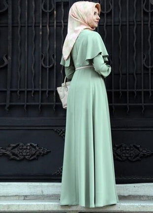 Elastic Sunshine Linen Plus Size Abaya