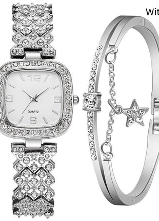Diamond Watch Bracelet Two-piece Set